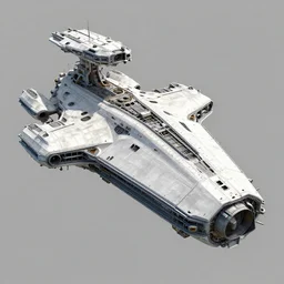 unreal engine, photorealistic industrial spaceship