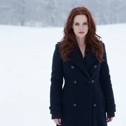 emma frost in the snow, photograph by gregory crewdson