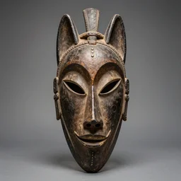 african mask of wolf