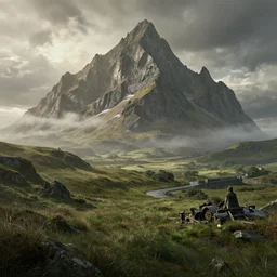breathtaking scenery from lord of the rings, 8 k, highly detailed, majestic