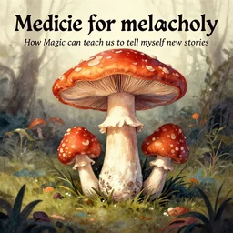 a medicine for melancholy : how magic mushrooms can teach us to tell ourselves new stories illustration by steele savage