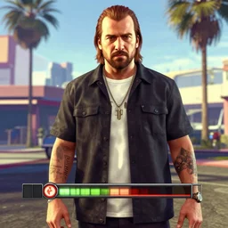 Norman Reedus in a GTA V loading screen, screenshot