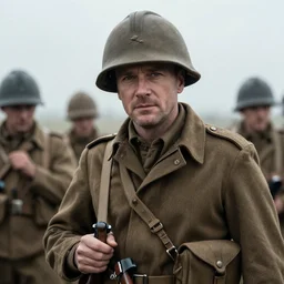 bryan cranston in a us ww 2 army uniform during the battle of the bulge, cinematic lighting, photorealistic highly detailed