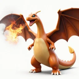 real life charizard, wings, realistic, animal photography, photoshop image manipulation, unstylized, dinosaur, comodo dragon, reptile photography, spitting fire