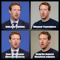 mark zuckerberg in a four - frame meme by knowyourmeme