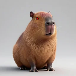 cyberpunk capybara, red demonic eyes, extremely detailed, sharp focus, wide view, full body shot, smooth, digital illustration, by james jean, by rossdraws, frank franzzeta, mcbess, sakimichan