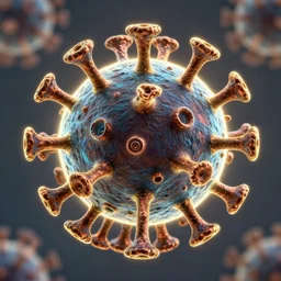 virus, religious art, bioluminescent, golden glowing outlines, metallic colors, deepdream, oxidized copper, highly detailed and intricate, psychedelic, sharp focus, unreal engine, trending on artstation, photorealistic, octane, trending on deviantart