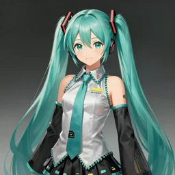 portrait of hatsune miku, intricate, elegant, highly detailed, digital painting, artstation, concept art, smooth, sharp focus, illustration, by bartek fedyczak, erak note, tooth wu, neil richards, kan liu, siwoo kim, jisu choe