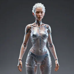 Woman made out of plastic, hyperdetailed, artstation, cgsociety, 8k