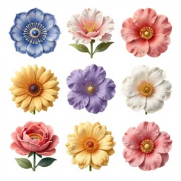 an ultra hd detailed painting of many different types of flowers by Android Jones, Earnst Haeckel, James Jean. behance contest winner, generative art, Baroque, intricate patterns, fractalism, rococo
