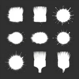 splatter brush templates for photoshop. grayscale
