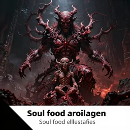 a cosmic deity of chaotic blood wars embodied in the offspring of evil gods incarnate so they may feed on the broken souls of the empty shells of the created humans made for one thing but to be soulfood for the wicked damn