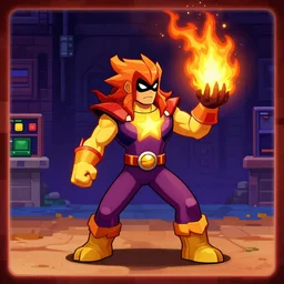 humantorch from marvel as character nes game platform