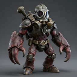 fallout super mutant death claw in gas mask