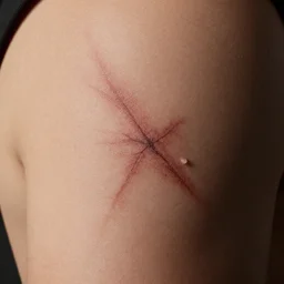 hide the scars to fade away the shake - up,, high quality rendering,