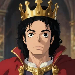 centered!! macro head portrait of overwhelmed medieval king michael jackson, artstation, detailed cartoon, elegant, digital painting, concept art, smooth, sharp focus, illustration, ghibli, makoto shinkai, don bluth, fujita goro, jean giraud, akihiko yoshida, tom whalen 8 k