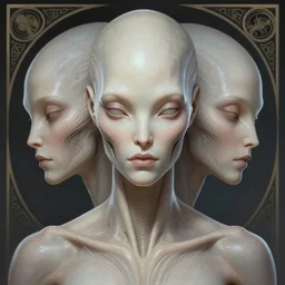 symmetry!! portrait of smooth skin alien in the style of horizon zero dawn, machine face, intricate, elegant, highly detailed, digital painting, artstation, concept art, smooth, sharp focus, illustration, art by artgerm and greg rutkowski and alphonse mucha, 8 k