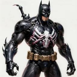 Batman Mecha exposed to the symbiote and became Venom. concept art,high detailed,fine art,trending on Artstation, smooth draw,Sharp focus.