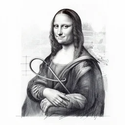 a leonardo davinci sketch of an infinite creativity machine, in the style of an engineering drawing