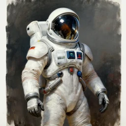 knights templar in a space suit, painting by greg rutkowski, j. c. leyendecker, artgerm