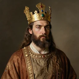 portrait of an ancient king in the style of realism - n 4