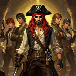 pirate party time in team fortress 2 style, tragic, elegant, fantasy, hd shot, digital portrait, beautiful, artstation, comic style, by artgerm, guy denning, jakub rozalski, magali villeneuve and charlie bowater