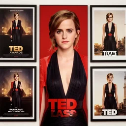 Emma Watson in ted lasso poster, imp awards, movie poster, prints, 8K, full hd