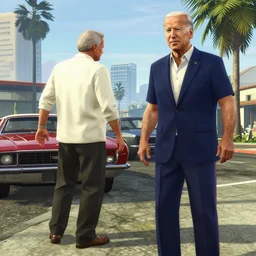biden completing a gta 5 mission