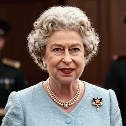queen elizabeth ii of england as the subject of a wartime propaganda poster