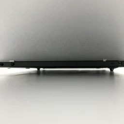 a laptop with short mechanic legs at its bottom viewed from below
