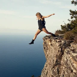 taylor swift falling off a cliff