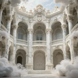 beautiful ornate heavenly marble rococo megastructure structure interior, by hieronymus bosch, fine art, macro, 4 k, ultra - hd, angelic, insanely detailed and intricate, hypermaximalist, elegant, ornate, hyper realistic, super detailed,