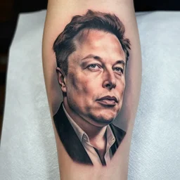 fat elon musk tatoo