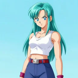 Bulma from Dragon Ball,  Anime Style