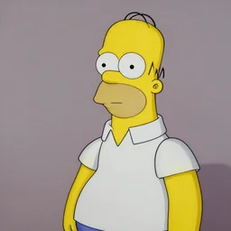 Real-life Homer Simpson, painted by by René Magritte