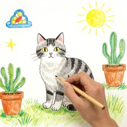 cat drawing pictures by arnold lobel