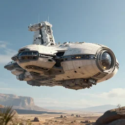 big spaceship by Ian hubert style, CGI, Render, photorealistic, Unreal engine 5