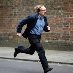 Steven hawking running, hyperrealism