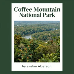 a tourism poster of coffee mountain national park in arkansas, by evelyn abelson, featured on dribble, regionalism, digital illustration, wallpaper, poster art