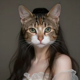 the goddess of cats, beautiful, digital art