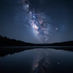night sky reflected in the water, landscape photo by national - geographic