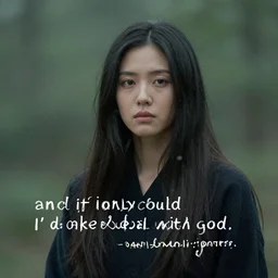 and if i only could, i'd make a deal with god,, photorealistic