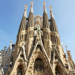 la sagrada familia in barcelona, digital art, very beautiful, by greg rutkowski, artstation, sharp, detailed, high quality, 4 k
