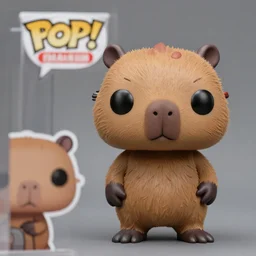 Capybara Funko Pop, Photorealistic