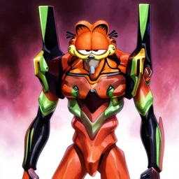 garfield in neon genesis evangelion, anime, the end of evangelion