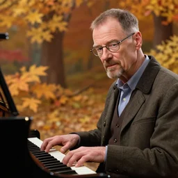 very beautiful portrait of walter white playing piano, smooth, perfect face, fantasy, character design by mark ryden and pixar and hayao miyazaki, sharp focus, concept art, harvest fall vibrancy, intricate detail, cinematic lighting, hyperrealistic, 3 5 mm, diorama macro photography, 8 k, 4 k