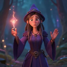 unsure young russian witch casting a spell. award - winning 3 d animation by an indie studio, rimlighting, depth of field, limited but vibrant palette, intricate details, impressionism, chiaroscuro, bokeh. 8 6 2 5 7 8