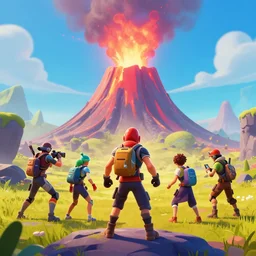 fortnite volcano event by greg rutkowski