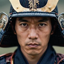 portrait of a samurai ready for a battle, sharp focus, detailed eyes, realistic, 8 k n - 4