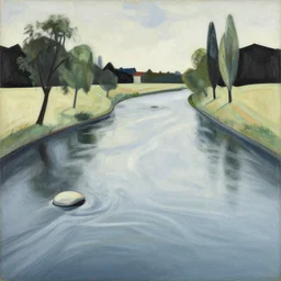 The river flows, by Pablo Picasso.à